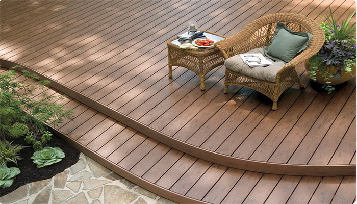 fire pit on composite decking